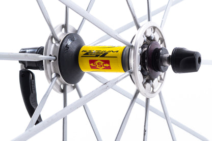 USED Mavic Ksyrium SSC 700C Alloy Clincher Road Wheelset Silver Rim Brake HG11 QR