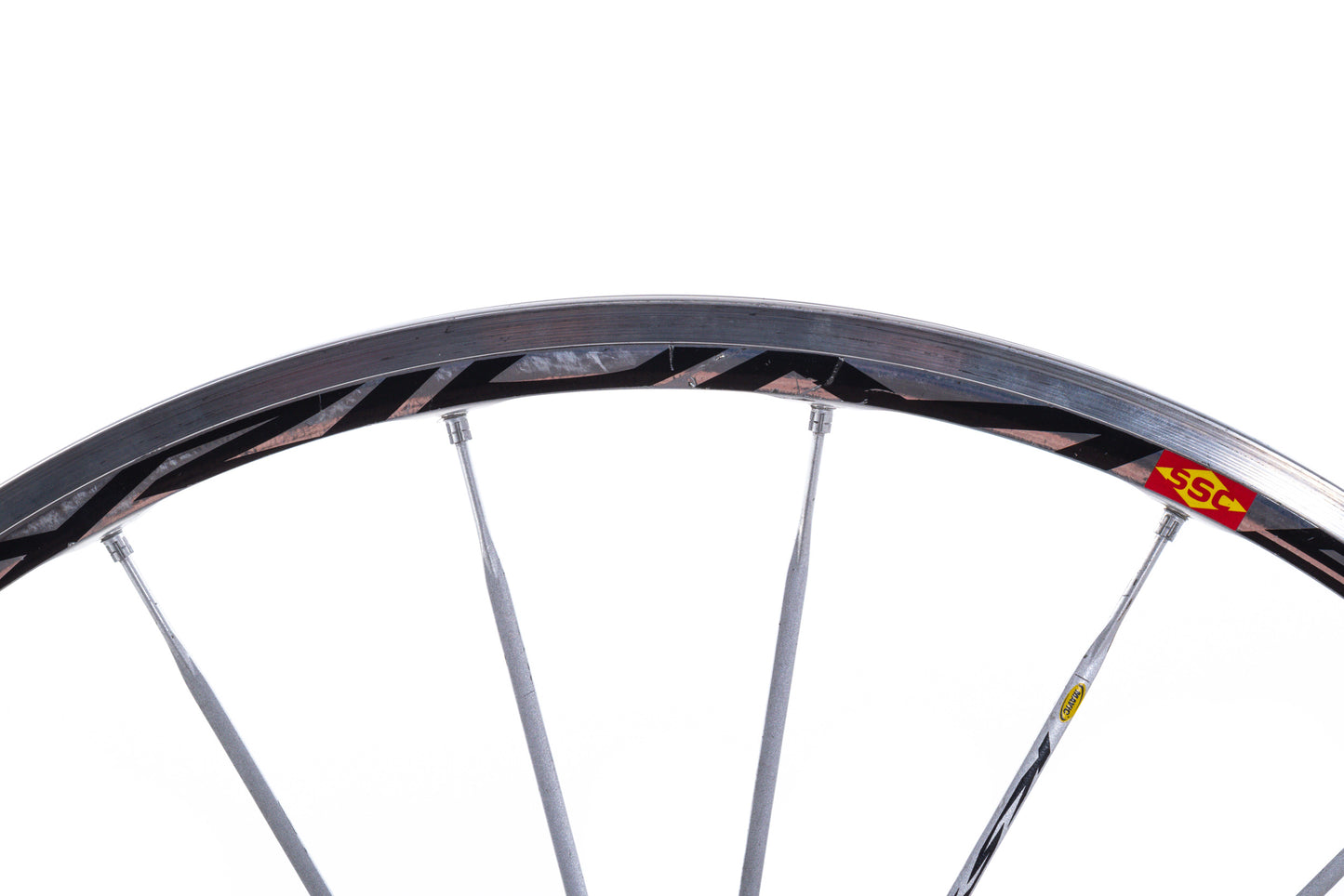 USED Mavic Ksyrium SSC 700C Alloy Clincher Road Wheelset Silver Rim Brake HG11 QR