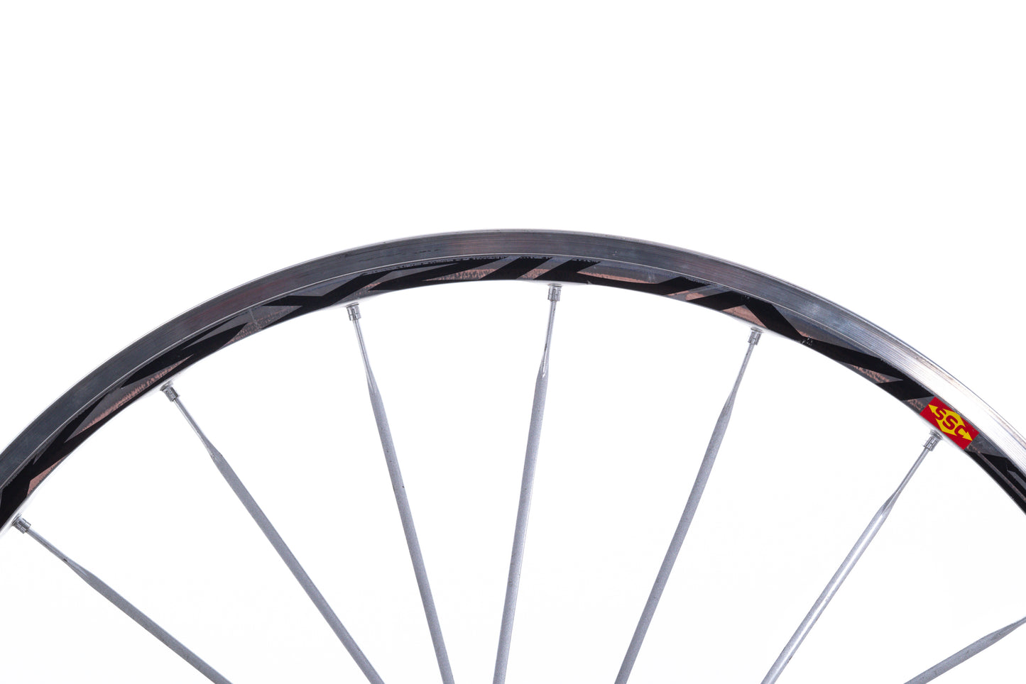 USED Mavic Ksyrium SSC 700C Alloy Clincher Road Wheelset Silver Rim Brake HG11 QR