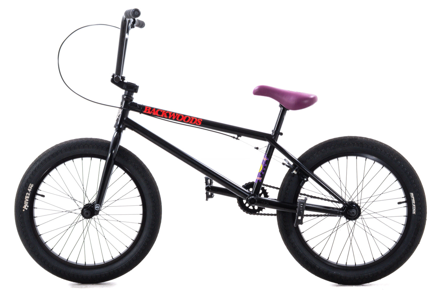 USED Kink Backwoods BMX Bike 21.5" Black 20" Wheels