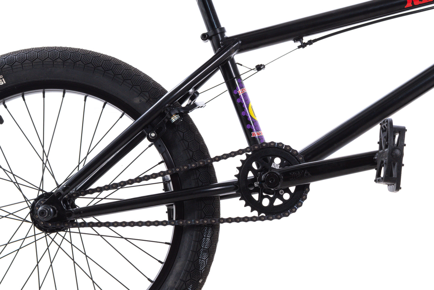 USED Kink Backwoods BMX Bike 21.5" Black 20" Wheels