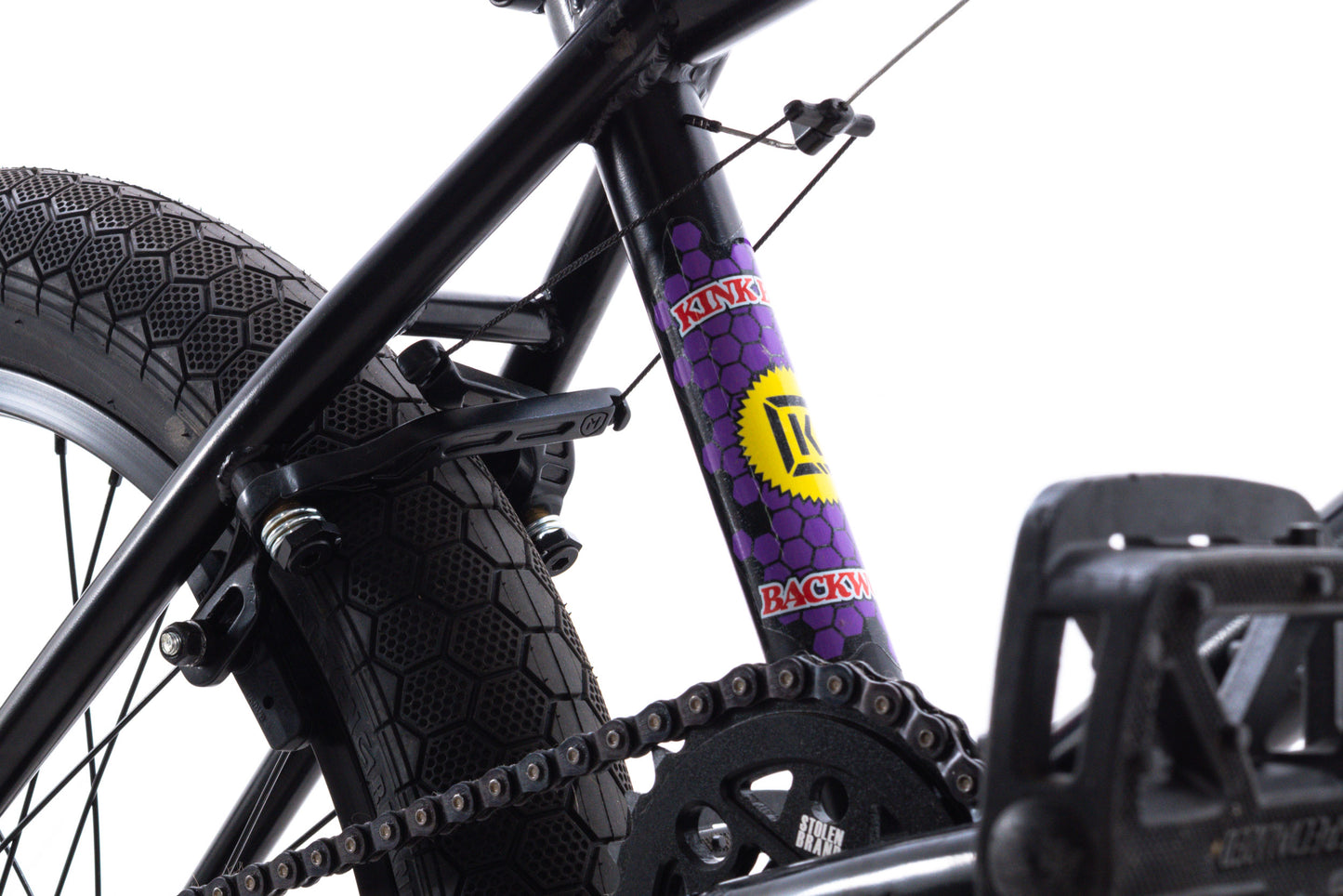 USED Kink Backwoods BMX Bike 21.5" Black 20" Wheels