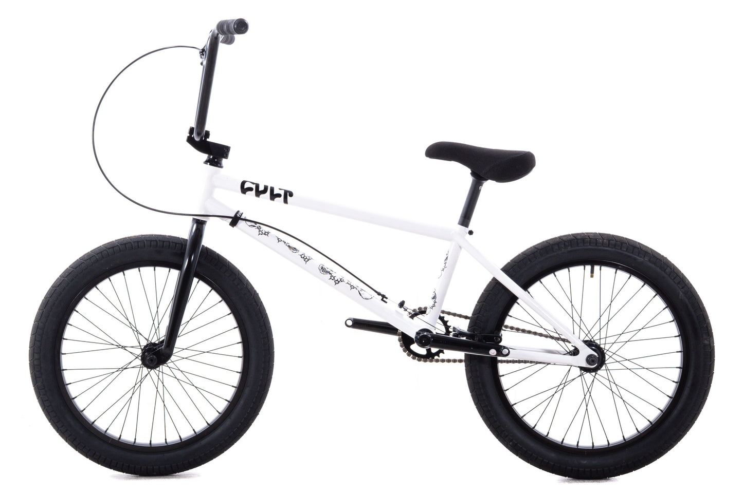 USED Cult Corey Walsh Signature BMX Bike 21.8" XL White