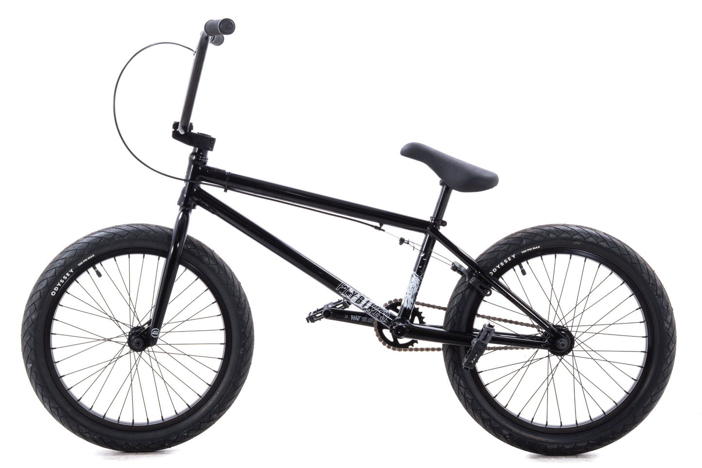 USED Fly Bikes Aire 21.8" BMX Bike Black Larry Edgar Signature