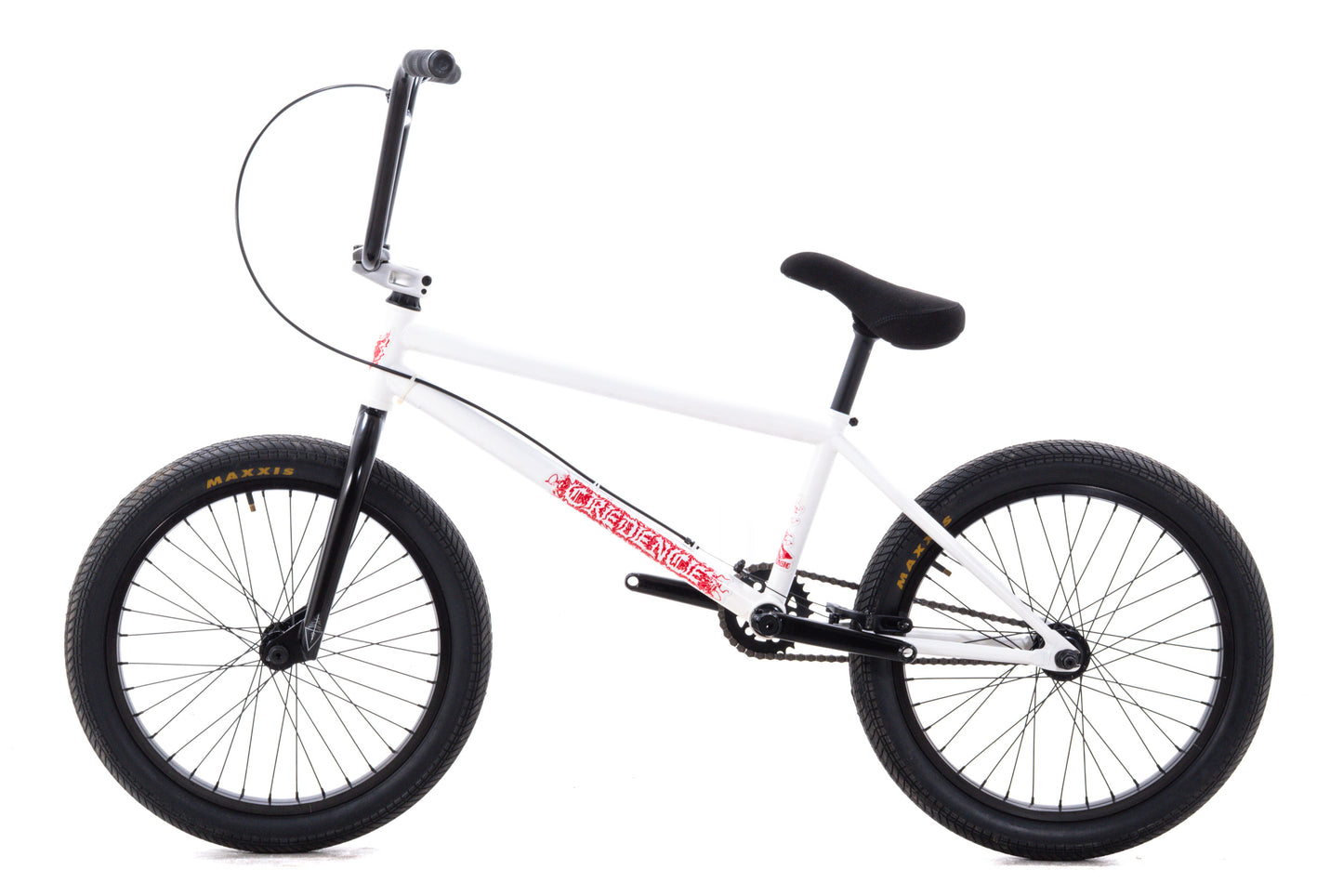 USED S&M Black Magic 21.5" BMX White/Red 20" Wheels Matty Aquizap Signature