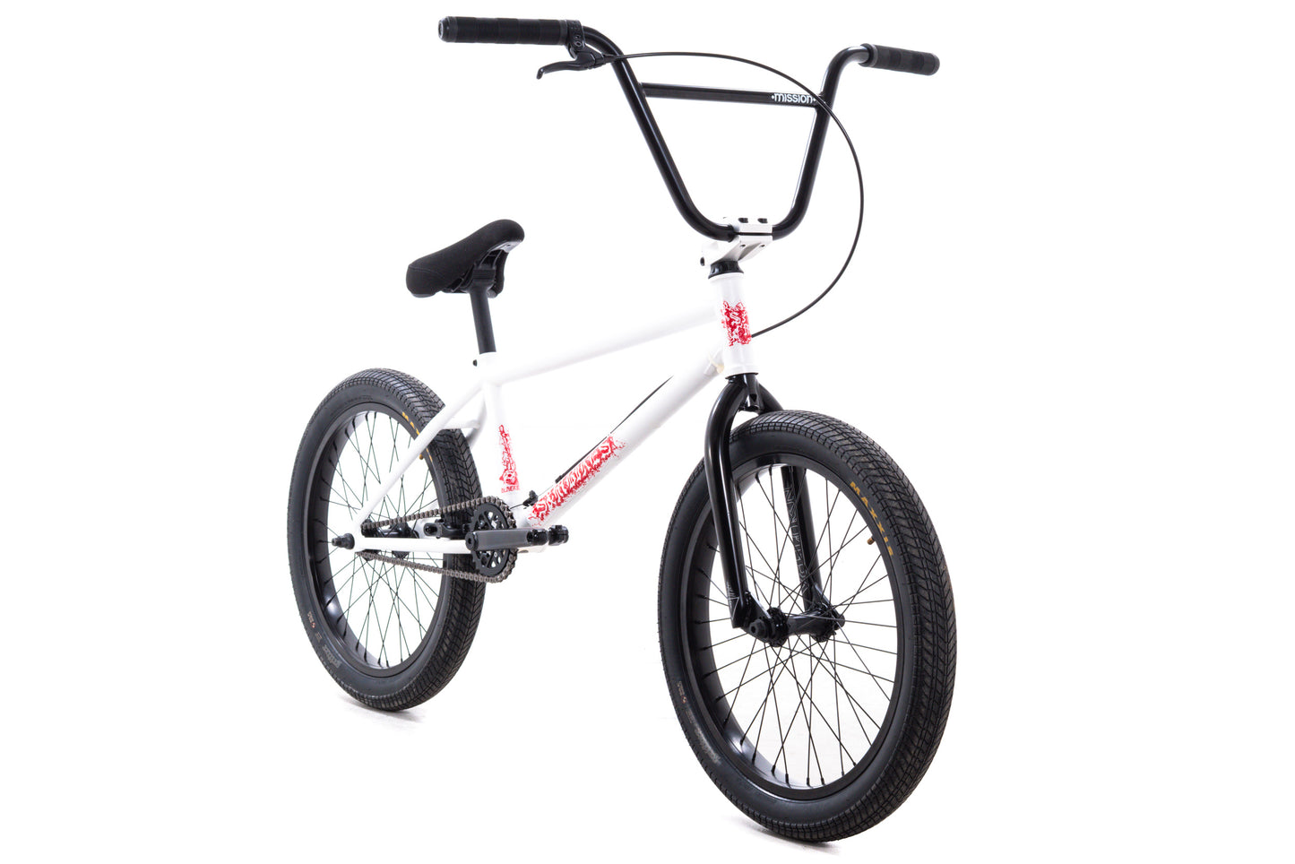 USED S&M Black Magic 21.5" BMX White/Red 20" Wheels Matty Aquizap Signature