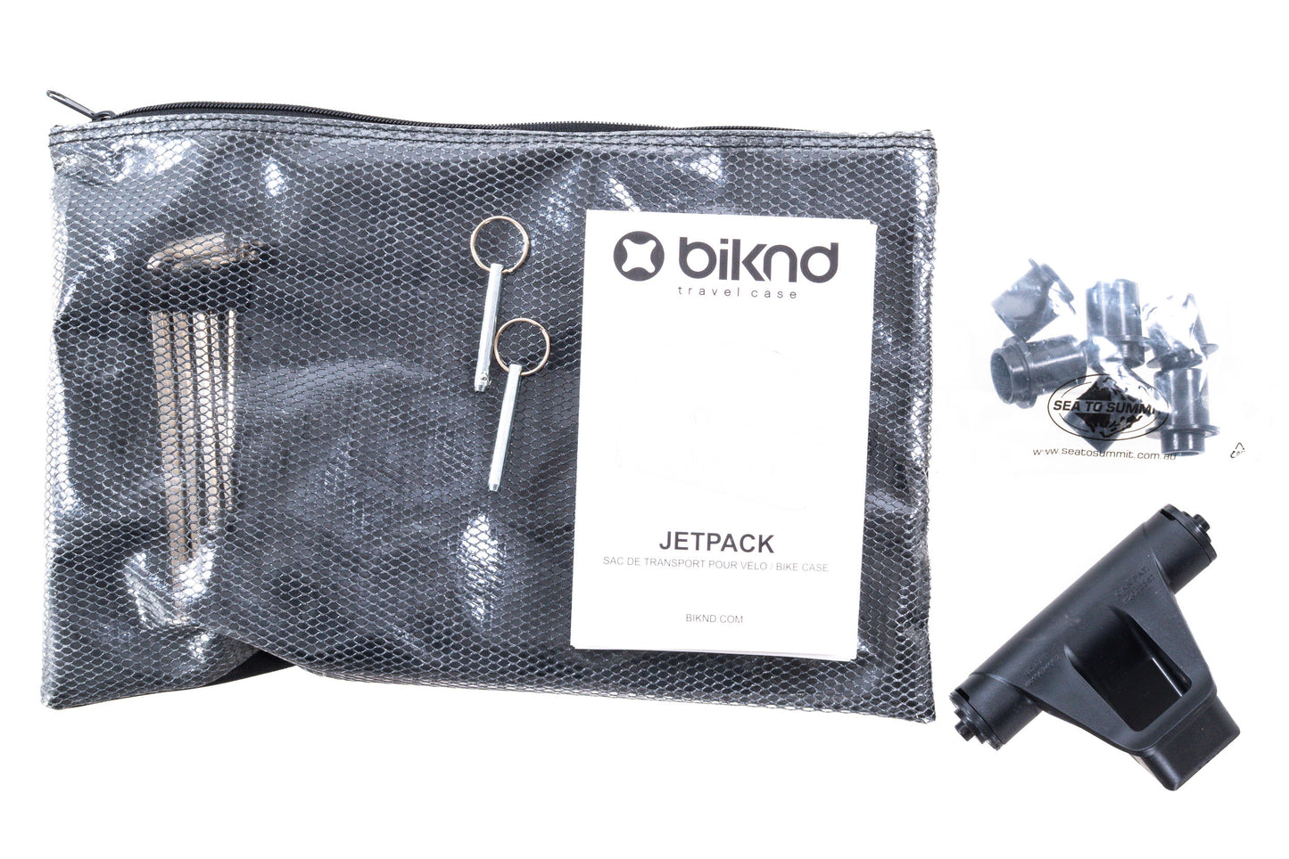 USED Biknd Jetpack Bicycle Travel Bag with Internal Fork Mount Accessories