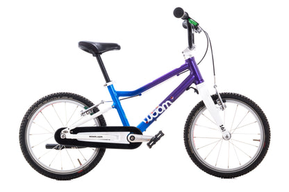 USED WOOM 3 Kids Bicycle 16" Rim Brake Single Speed Blue/Purple