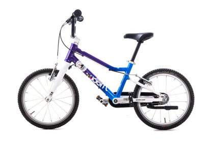 USED WOOM 3 Kids Bicycle 16" Rim Brake Single Speed Blue/Purple