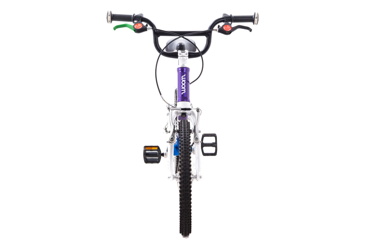 USED WOOM 3 Kids Bicycle 16" Rim Brake Single Speed Blue/Purple