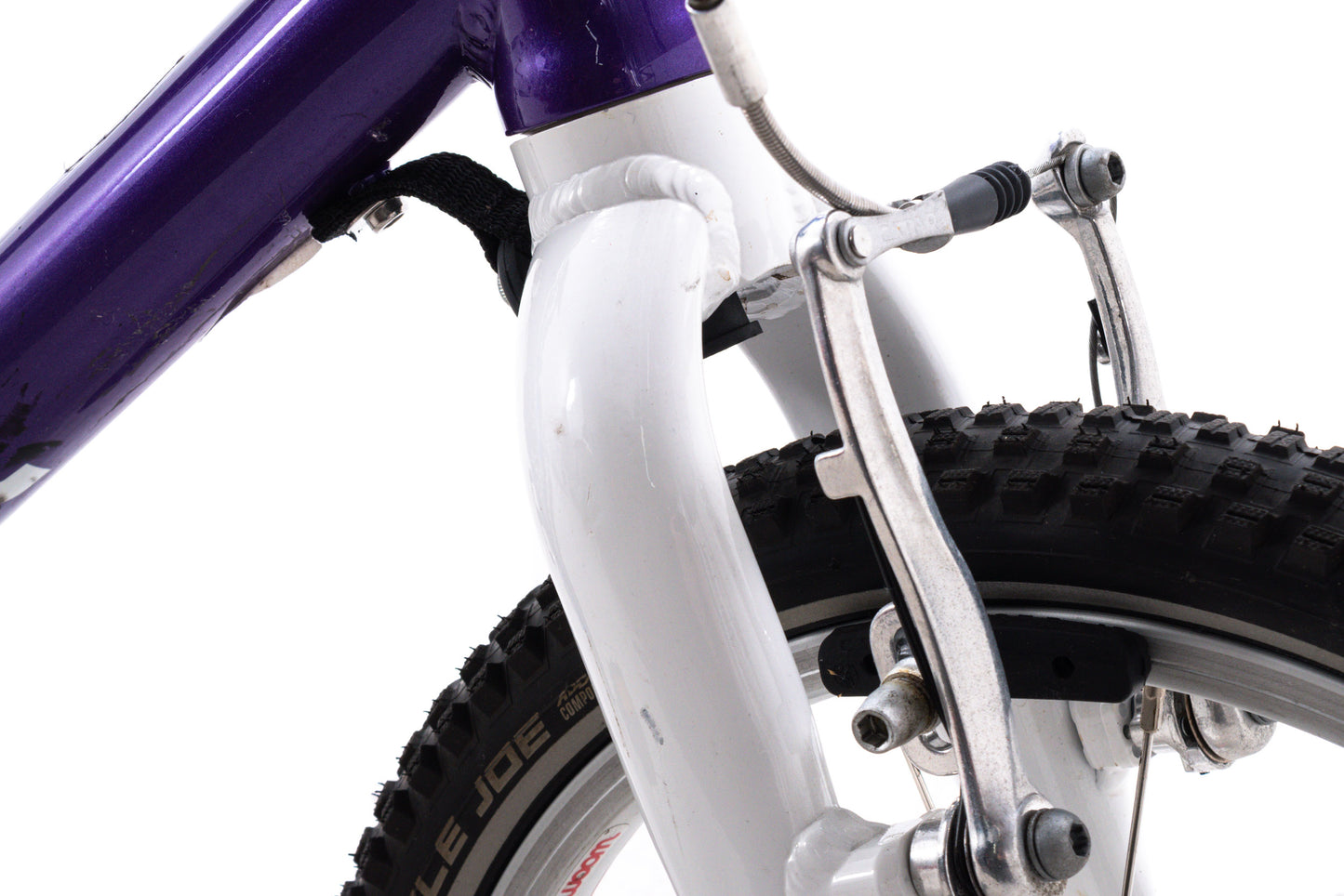 USED WOOM 3 Kids Bicycle 16" Rim Brake Single Speed Blue/Purple