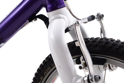 USED WOOM 3 Kids Bicycle 16" Rim Brake Single Speed Blue/Purple