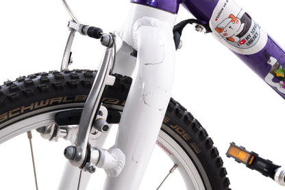 USED WOOM 3 Kids Bicycle 16" Rim Brake Single Speed Blue/Purple