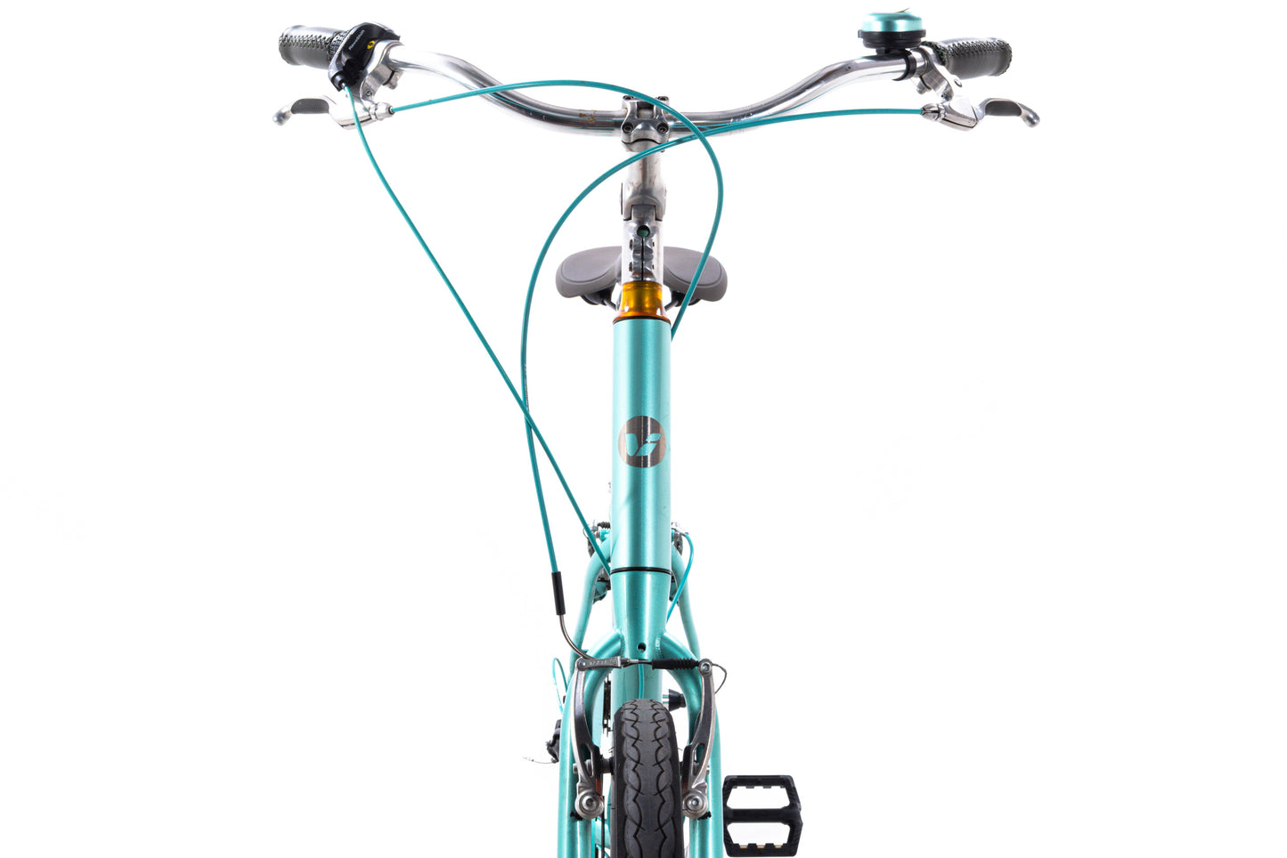 USED Liv Suede Step Thru Medium 7 speed Urban Cruiser Hybrid Bike Metallic Green