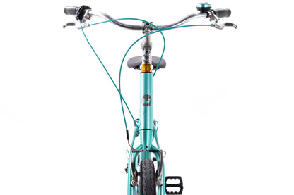 USED Liv Suede Step Thru Medium 7 speed Urban Cruiser Hybrid Bike Metallic Green