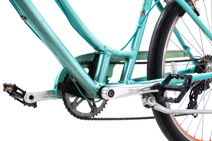 USED Liv Suede Step Thru Medium 7 speed Urban Cruiser Hybrid Bike Metallic Green