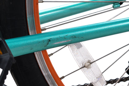 USED Liv Suede Step Thru Medium 7 speed Urban Cruiser Hybrid Bike Metallic Green