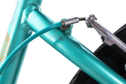 USED Liv Suede Step Thru Medium 7 speed Urban Cruiser Hybrid Bike Metallic Green