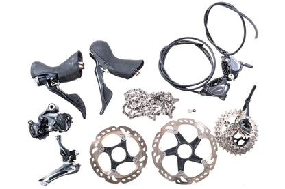USED Shimano Ultegra Mechanical 2x11 Hydraulic Flat Mount Disc Groupset 6800