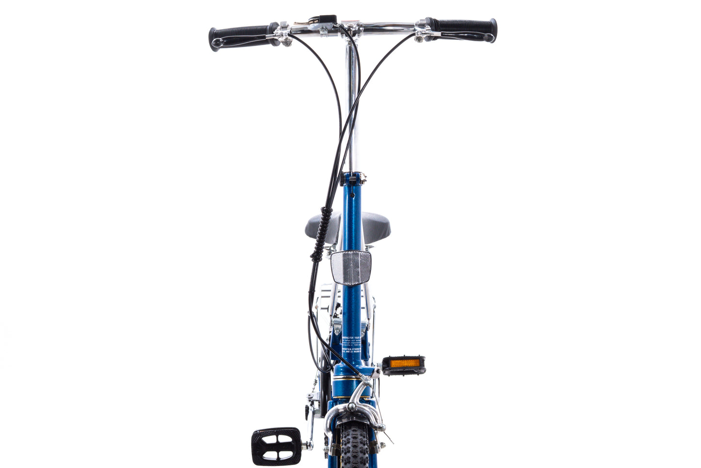 USED Vintage 1980's Dahon Sturmey Archer 3 speed Folding Bike 16" wheels w/ Bag Blue AS IS
