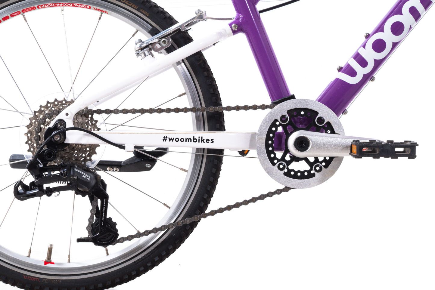 USED Woom Explore Go 4 20" 8 Speed Kids Bike Purple
