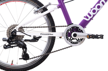 USED Woom Explore Go 4 20" 8 Speed Kids Bike Purple