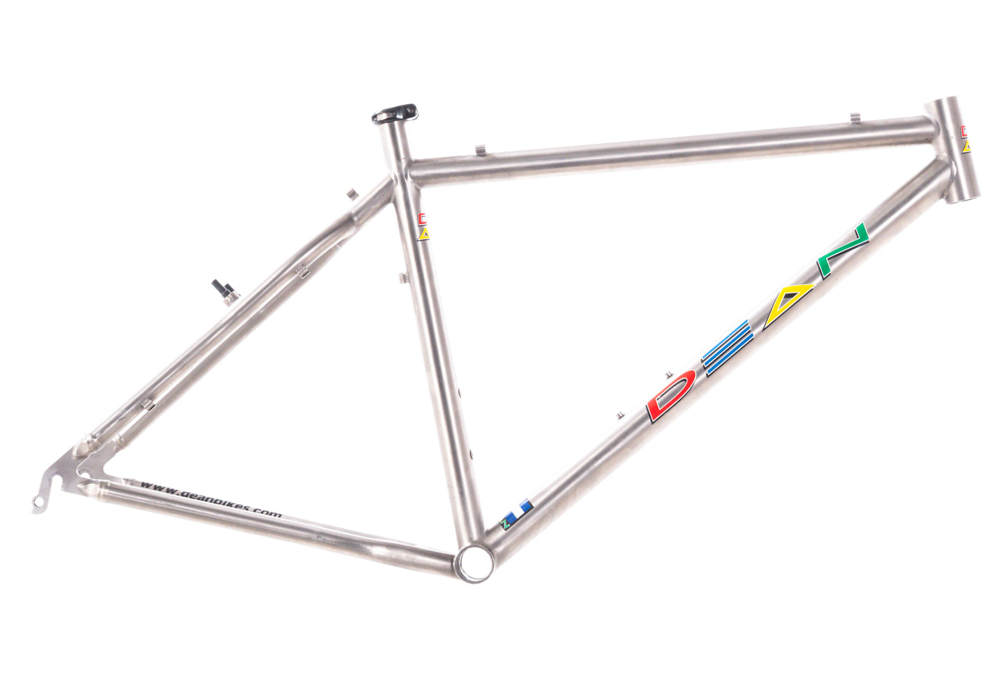 USED Dean Titanium 17" Hardtail Mountain Frame Cantilever/V-Brake Studded 26" Wheel Made in USA - Around the Cycle