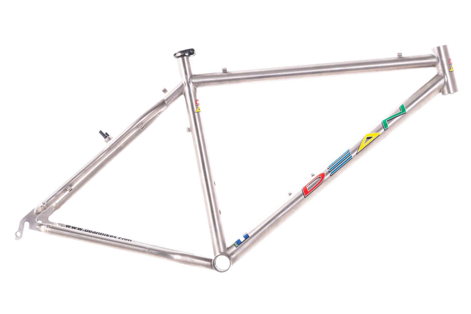 USED Dean Titanium 17" Hardtail Mountain Frame Cantilever/V-Brake Studded 26" Wheel Made in USA - Around the Cycle