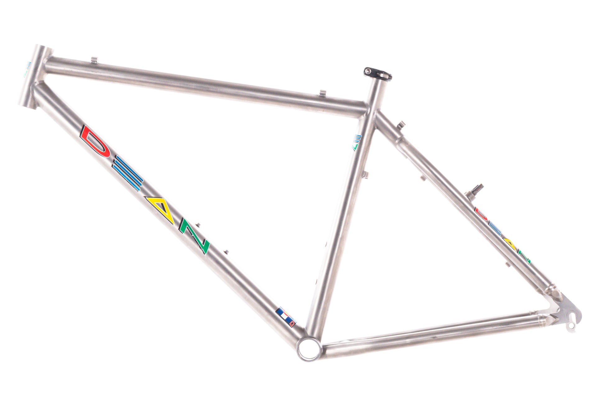 USED Dean Titanium 17" Hardtail Mountain Frame Cantilever/V-Brake Studded 26" Wheel Made in USA - Around the Cycle