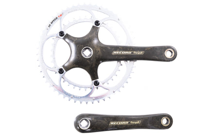 USED Campagnolo Record 10 Speed Carbon Square Taper Crank 172.5mm 53/39T