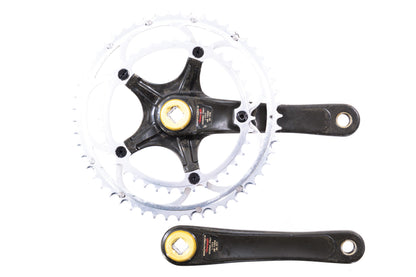 USED Campagnolo Record 10 Speed Carbon Square Taper Crank 172.5mm 53/39T