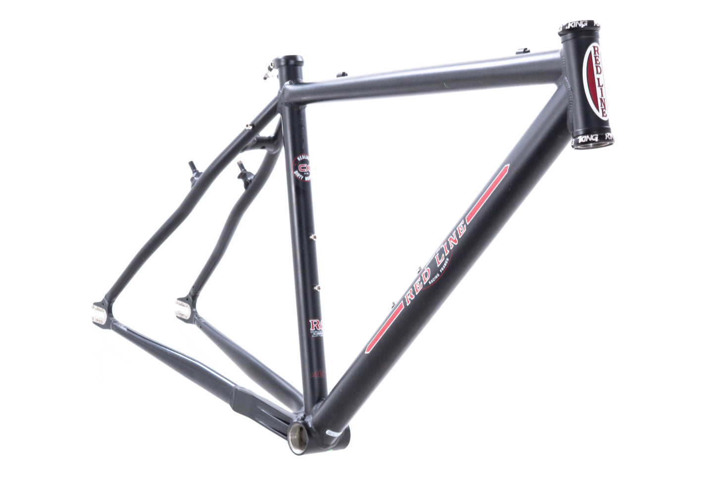 USED Redline Conquest SS 48cm Single Speed R6 Double Butted Aluminum Cyclocross Gravel Frame Black