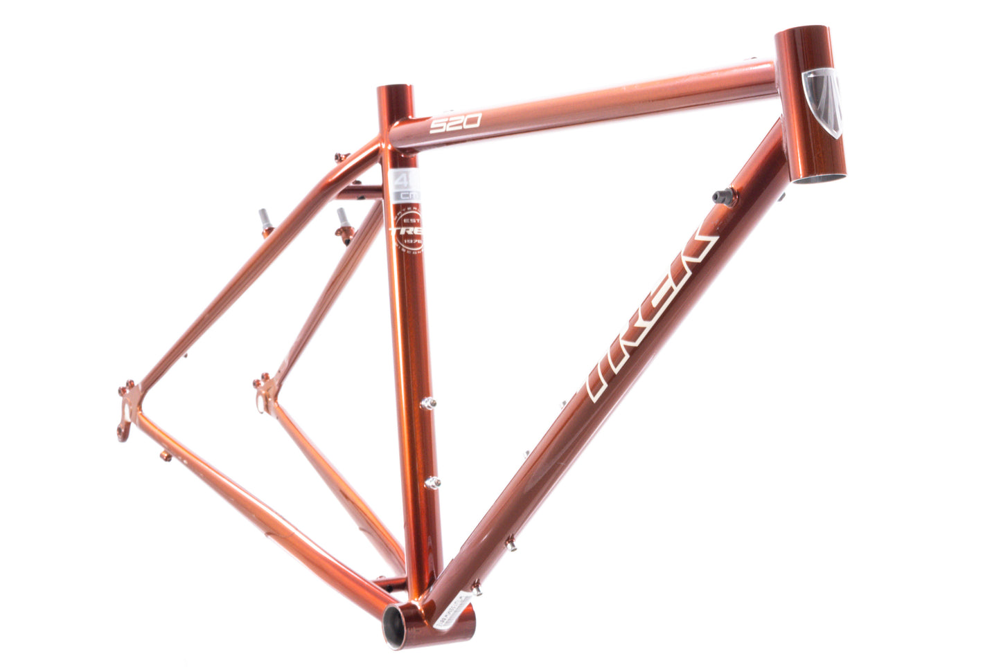 NEW old stock Trek 520 48cm Steel Touring Frame 700C Canti/V-Brake Copper