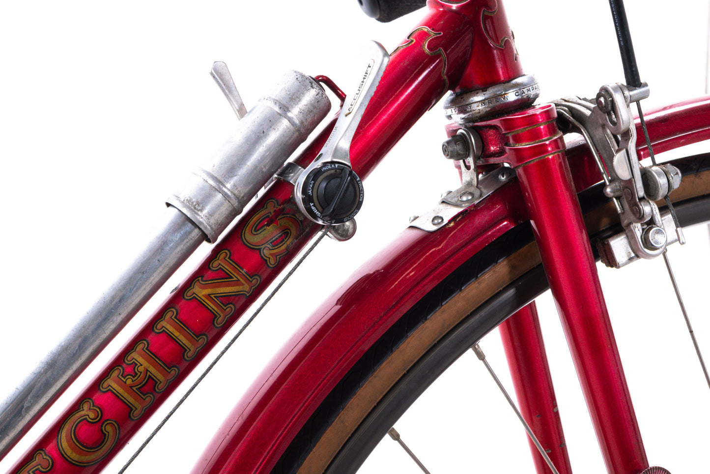 USED AS IS Vintage 1954 Hetchins Mecum Mark I 23-1/4" Vibrant Stay Touring Bike w/ Fenders
