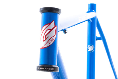USED Gunnar Street Dog 50cm Steel Track Fixed Gear Frame Blue 1" Headtube Waterford