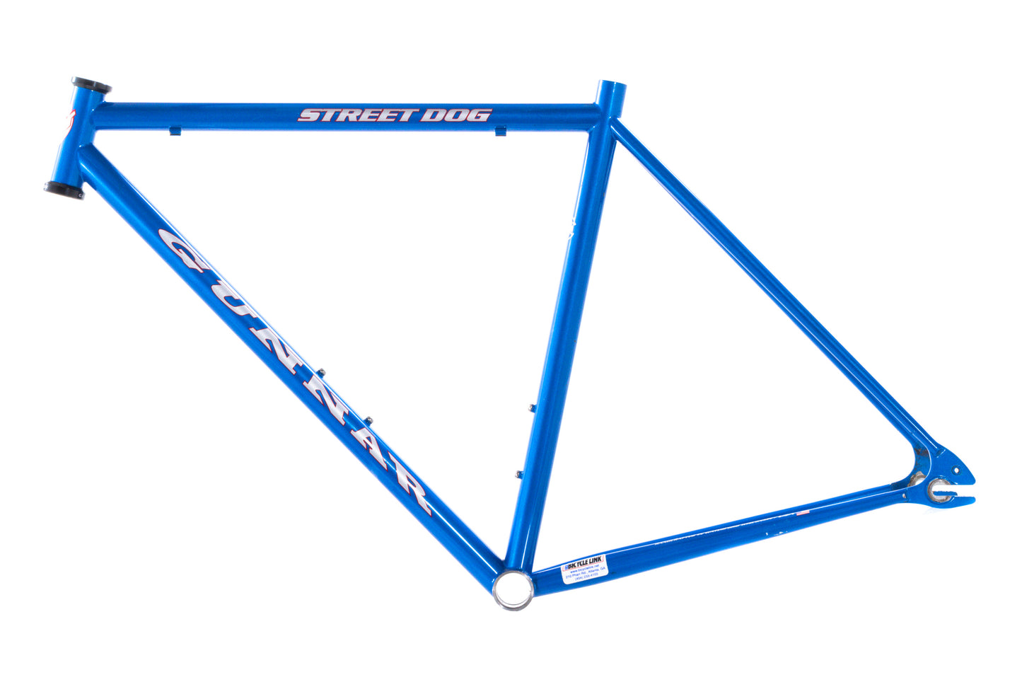 USED Gunnar Street Dog 50cm Steel Track Fixed Gear Frame Blue 1" Headtube Waterford