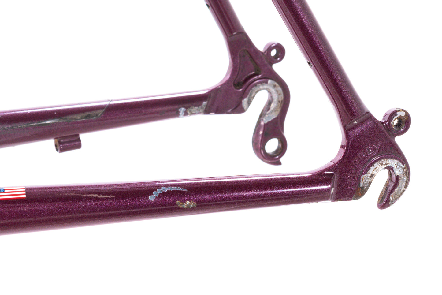 USED Gunnar Crosshairs 50cm Steel Cyclocross Gravel Frame Canti/V-Brake Purple Waterford