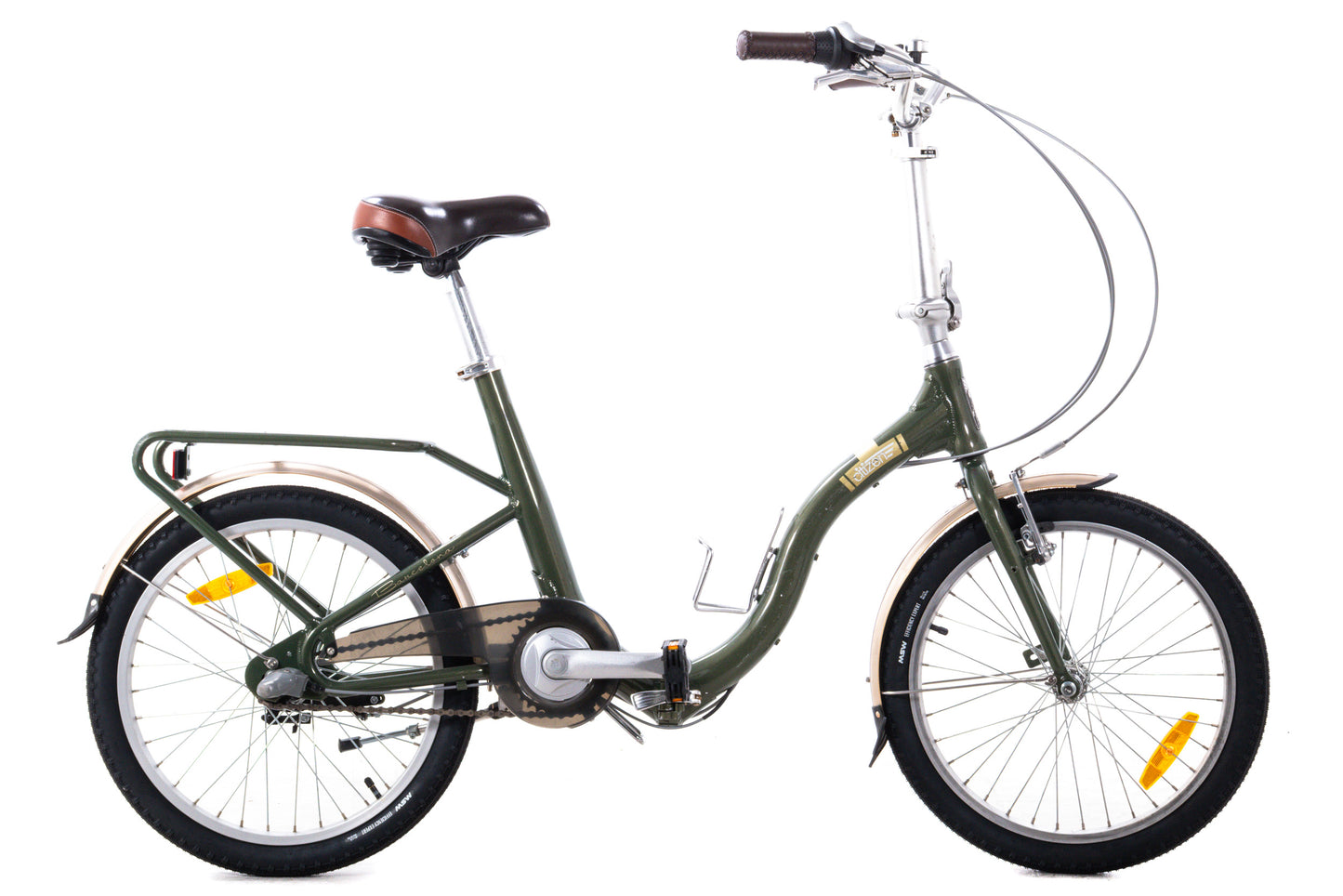 USED Citizen Barcelona Folding Bike 20" 3 Speed Internal Gear Rack Fenders