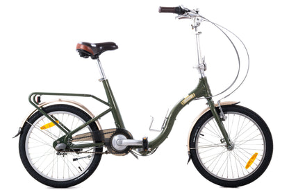 USED Citizen Barcelona Folding Bike 20" 3 Speed Internal Gear Rack Fenders
