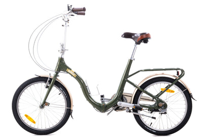 USED Citizen Barcelona Folding Bike 20" 3 Speed Internal Gear Rack Fenders