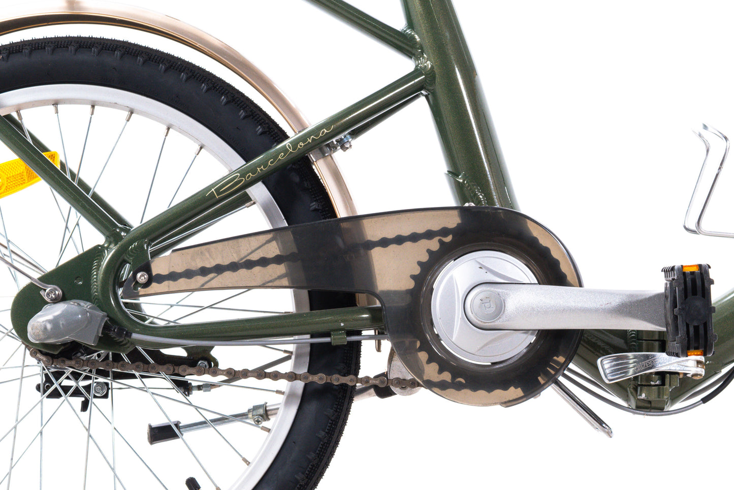 USED Citizen Barcelona Folding Bike 20" 3 Speed Internal Gear Rack Fenders