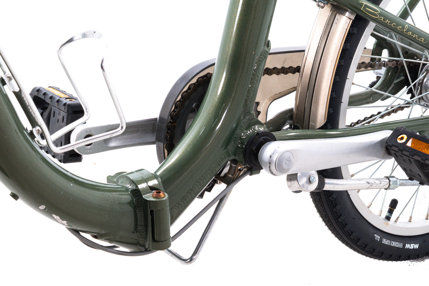 USED Citizen Barcelona Folding Bike 20" 3 Speed Internal Gear Rack Fenders
