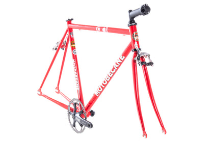 USED Motobecane 4130 Chromoly Steel 54cm Track/Singlespeed/Fixie Frame w/ Crank and Brake Calipers