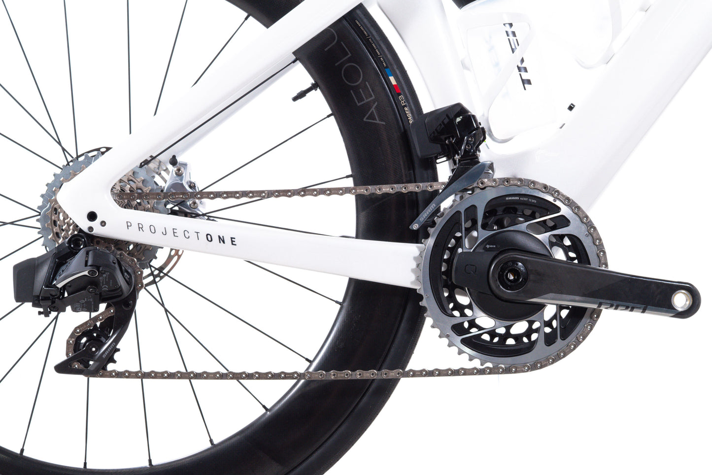 USED 2024 Trek Madone SLR 9 Gen 7 Project One 47cm Road Bike SRAM Red eTap AXS 2x12 White