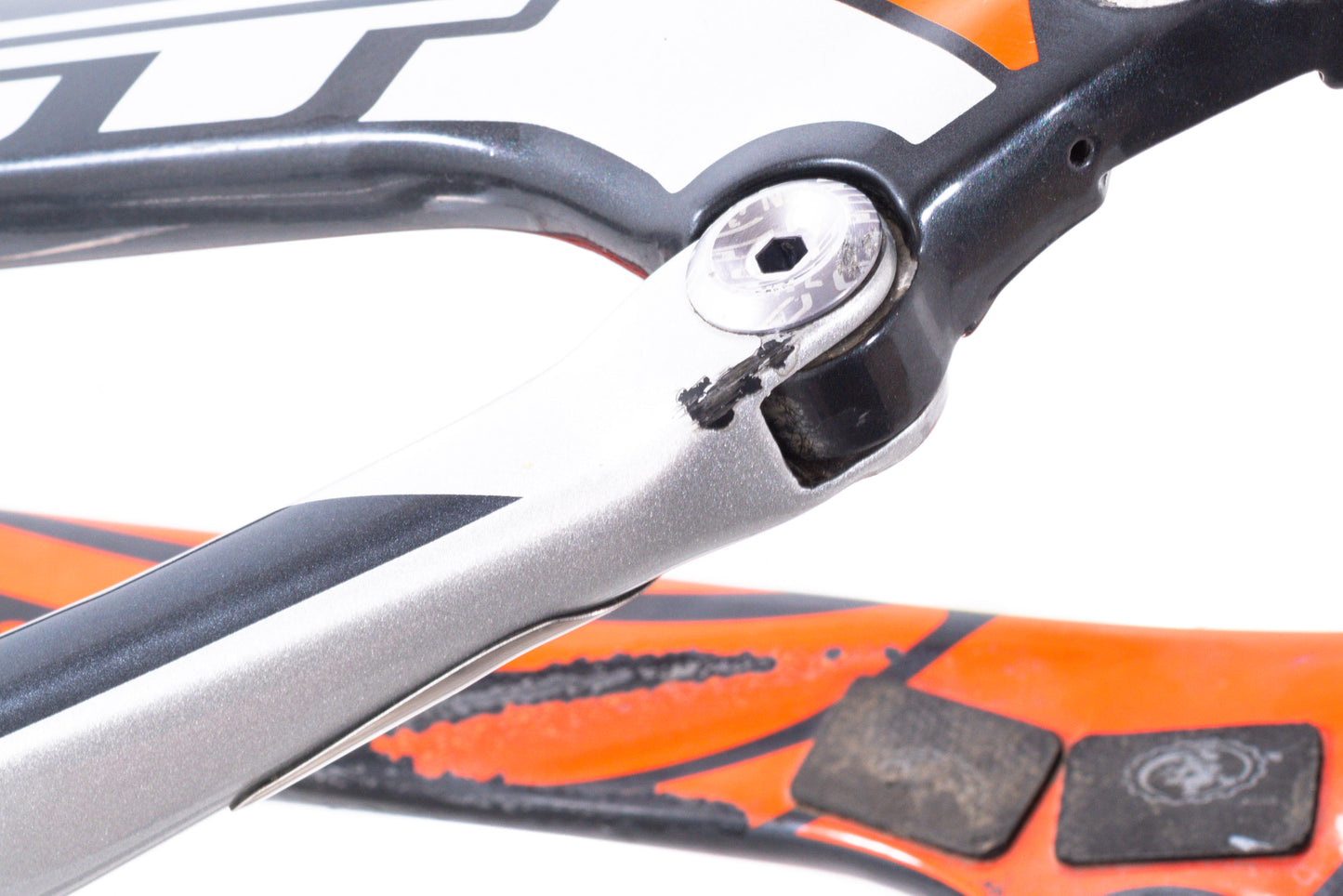 USED 2015 GT Sensor Large Carbon Full Suspension Mountain Bike Frame 27.5" Non-Boost