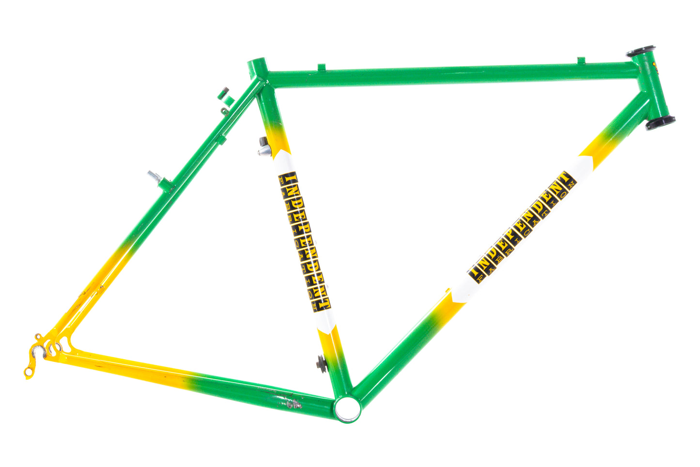 USED Independent Fabrication Planet-X Team Green/Yellow Small Steel Cyclocross Frame Canti/V-Brake