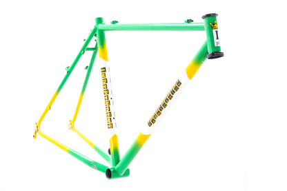USED Independent Fabrication Planet-X Team Green/Yellow Small Steel Cyclocross Frame Canti/V-Brake