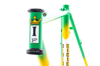 USED Independent Fabrication Planet-X Team Green/Yellow Small Steel Cyclocross Frame Canti/V-Brake
