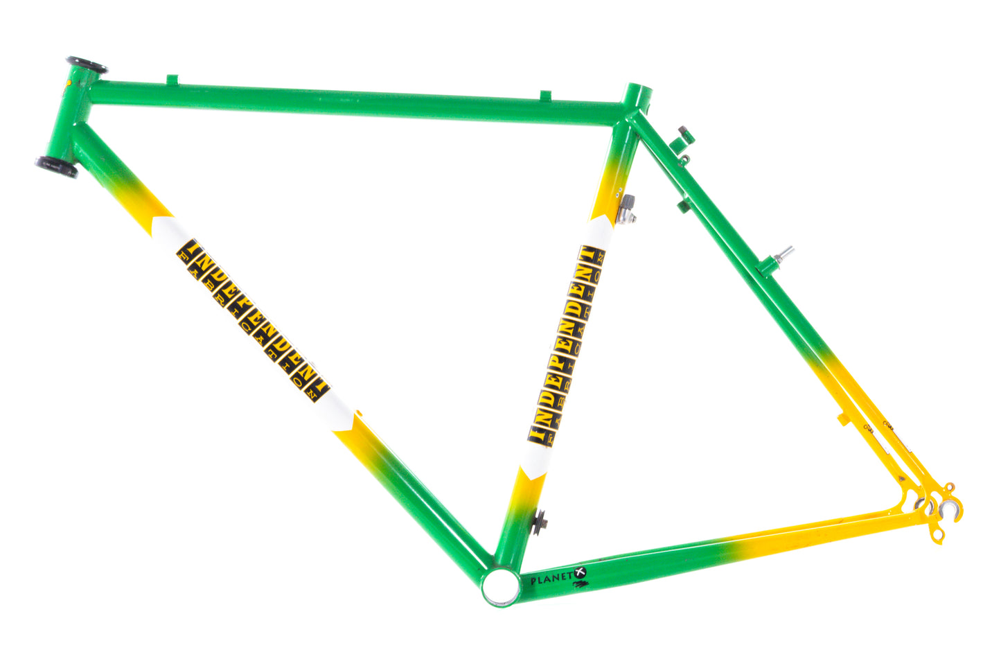 USED Independent Fabrication Planet-X Team Green/Yellow Small Steel Cyclocross Frame Canti/V-Brake