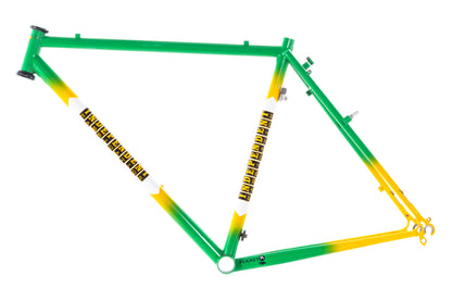 USED Independent Fabrication Planet-X Team Green/Yellow Small Steel Cyclocross Frame Canti/V-Brake